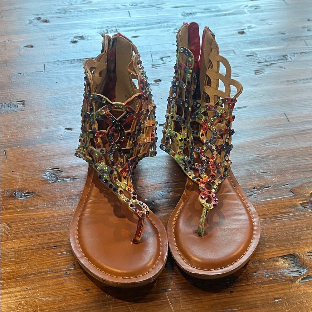 Zigi Soho Colorful Beaded Sandals